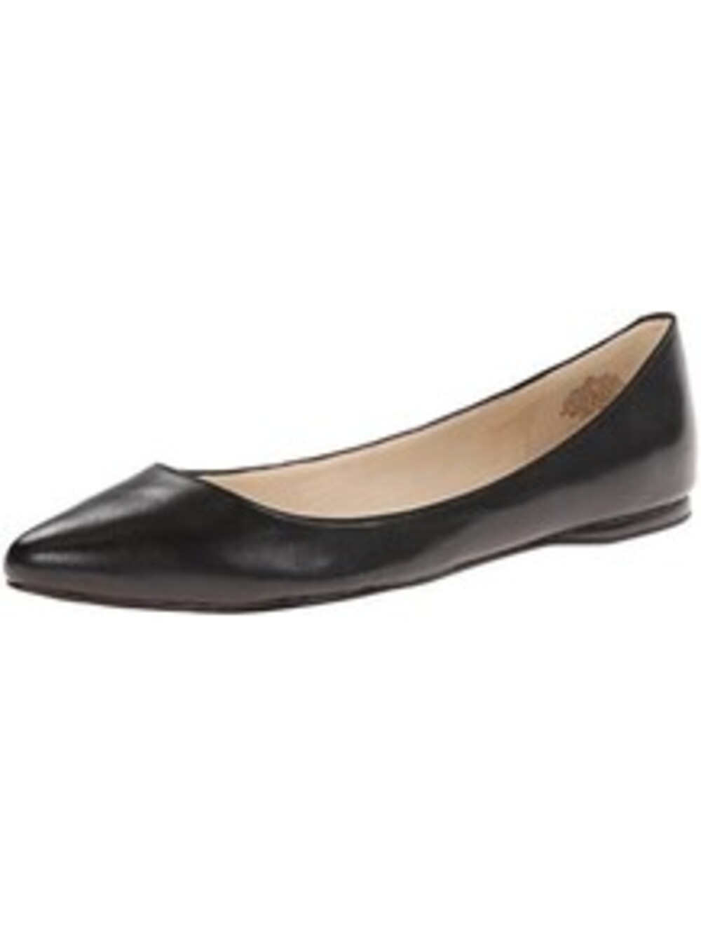 Women's Nine West Speakup Slip-On Ballet Flats Black Leather 9W